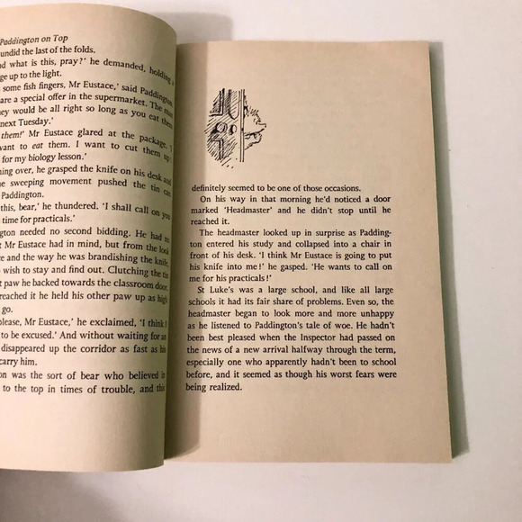 Vtg 1977  Paddington Bear On Top Fontana Lions Book Paperback Michael Bond - Picture 12 of 16